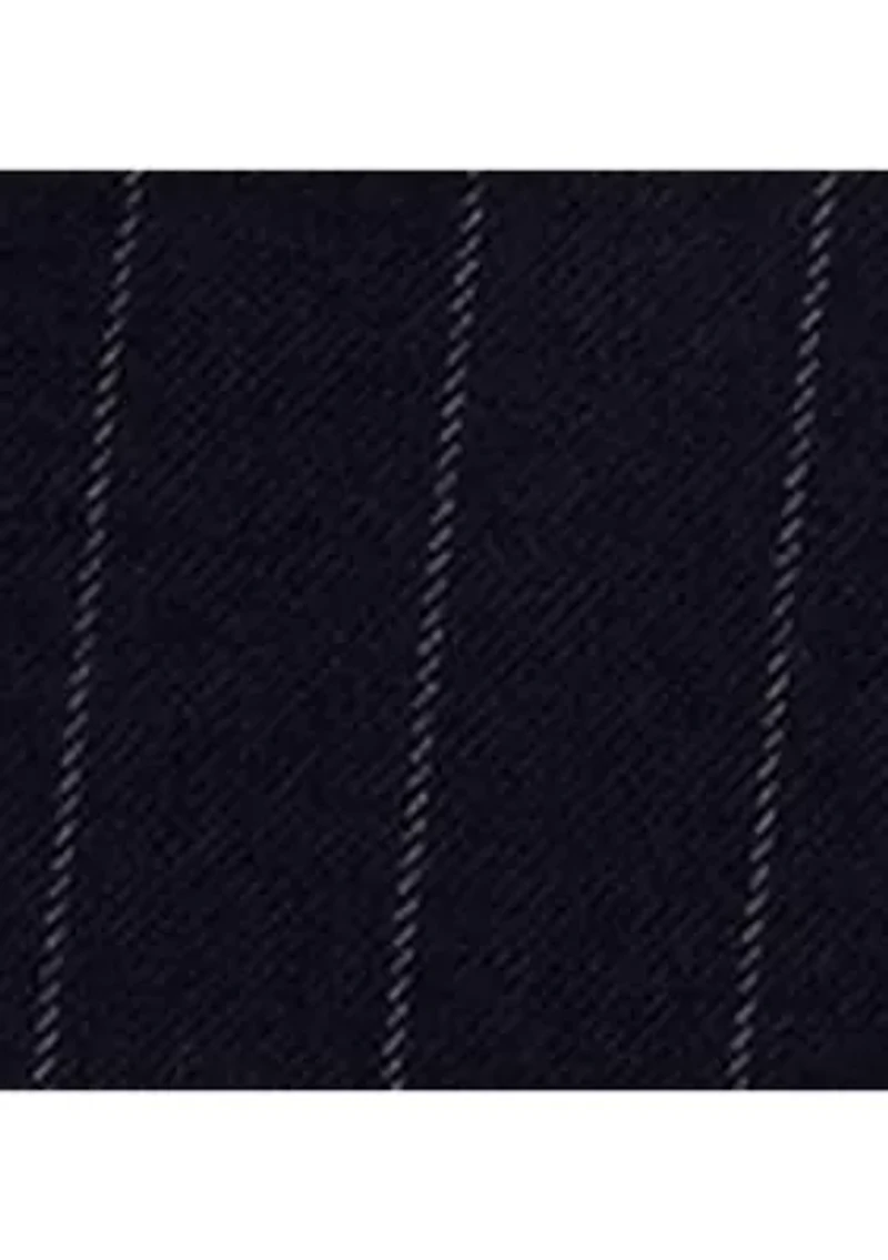 Pinstripe Wool-Blend Twill Bustier