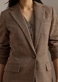 Women's Glen Plaid Cotton-Blend Blazer
