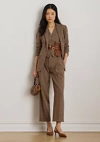Women's Glen Plaid Cotton-Blend Blazer