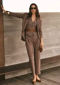 Women's Glen Plaid Cotton-Blend Blazer