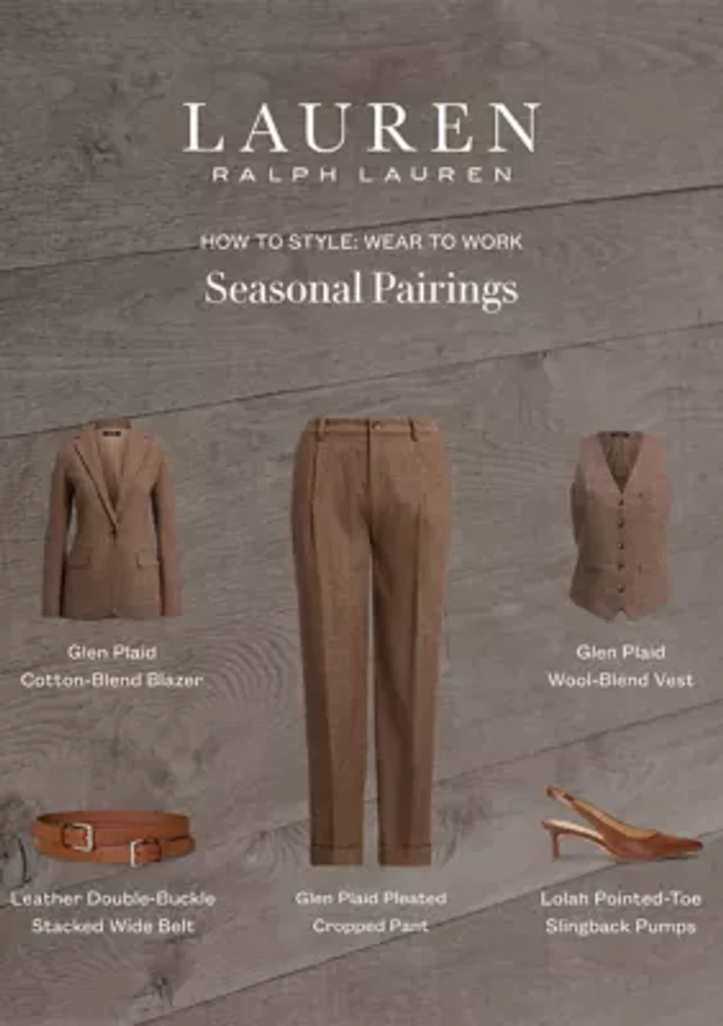 Women's Glen Plaid Cotton-Blend Blazer