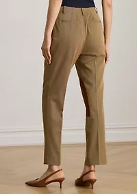 Suede-Trim Bi-Stretch Jodhpur Pants