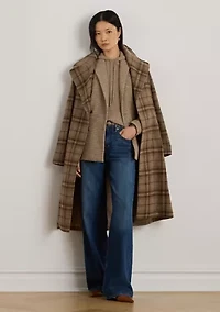 Women's Double-Breasted Wool-Blend Twill Blazer