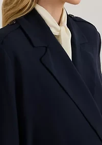 Double-Faced Georgette Wrap Coat