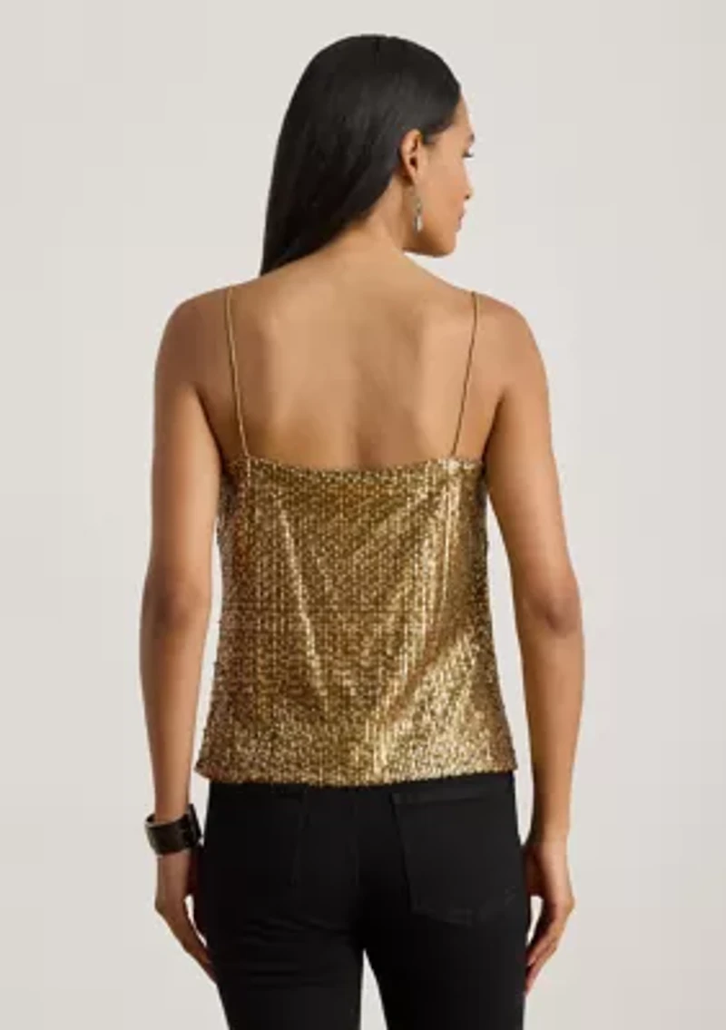 Women's Sequined Mesh Camisole