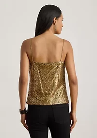 Women's Sequined Mesh Camisole