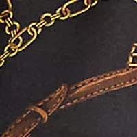 Classic Fit Belting-Print Satin Shirt