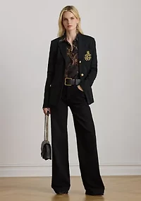 Classic Fit Belting-Print Satin Shirt