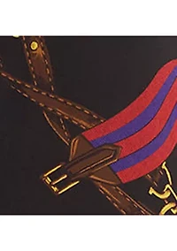 Classic Fit Belting-Print Satin Shirt