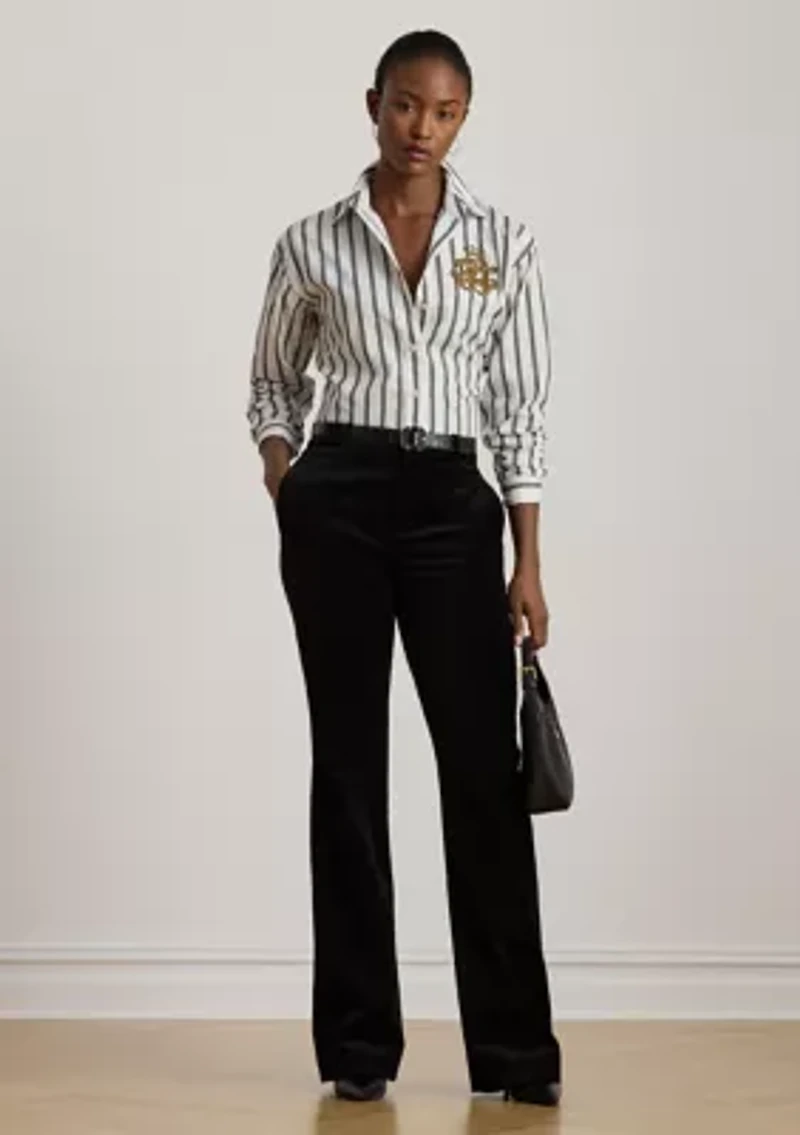 Velvet High-Rise Flare Pants