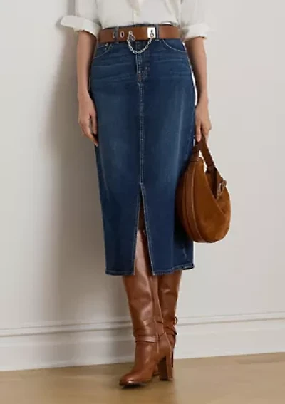 Denim Midi Skirt