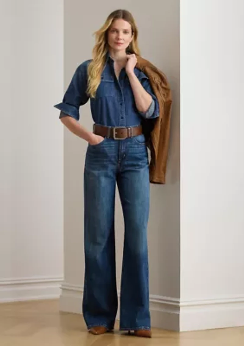 High-Rise Wide-Leg Jeans