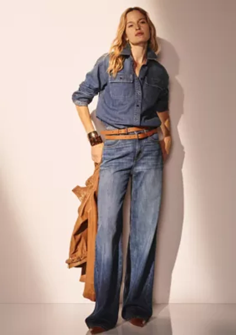 High-Rise Wide-Leg Jeans