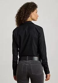 Women's Classic Fit Logo Cotton-Blend Shirt