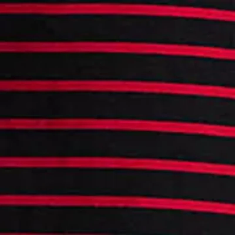 Women's Striped Stretch Cotton Midi Dress