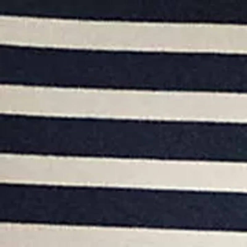 Striped Stretch Cotton Boatneck Tee