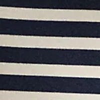 Striped Stretch Cotton Boatneck Tee