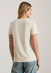 Women's Beaded-Crest Cotton Jersey T-Shirt