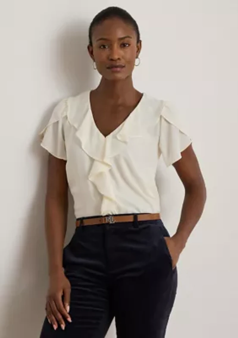 Women's Ruffle-Trim Georgette Blouse