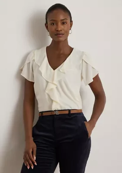 Women's Ruffle-Trim Georgette Blouse