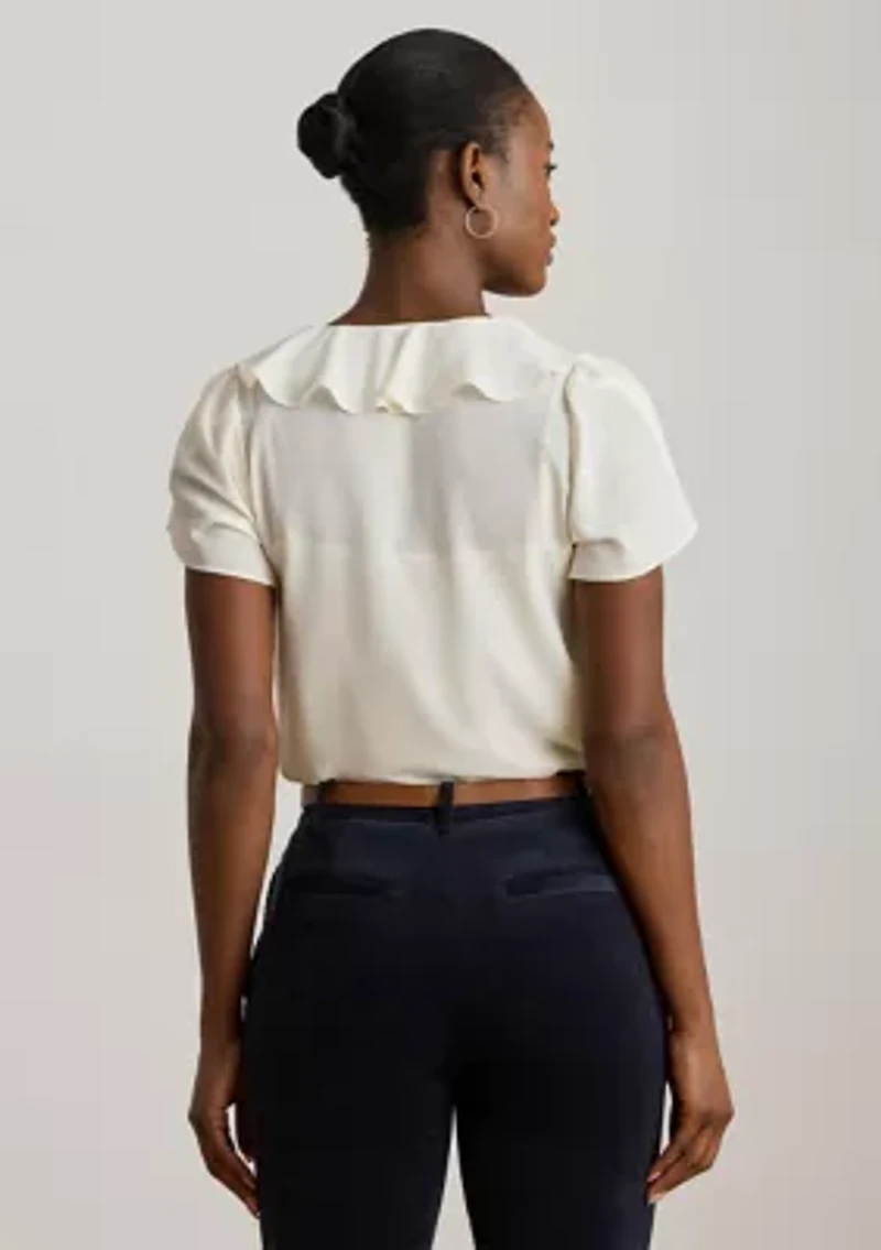 Women's Ruffle-Trim Georgette Blouse