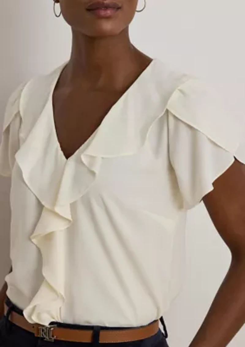 Women's Ruffle-Trim Georgette Blouse