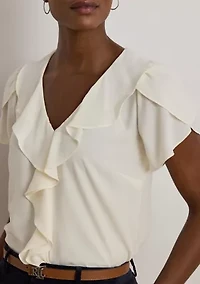 Women's Ruffle-Trim Georgette Blouse