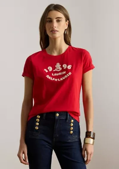 Embroidered-Logo Cotton Jersey Shirt