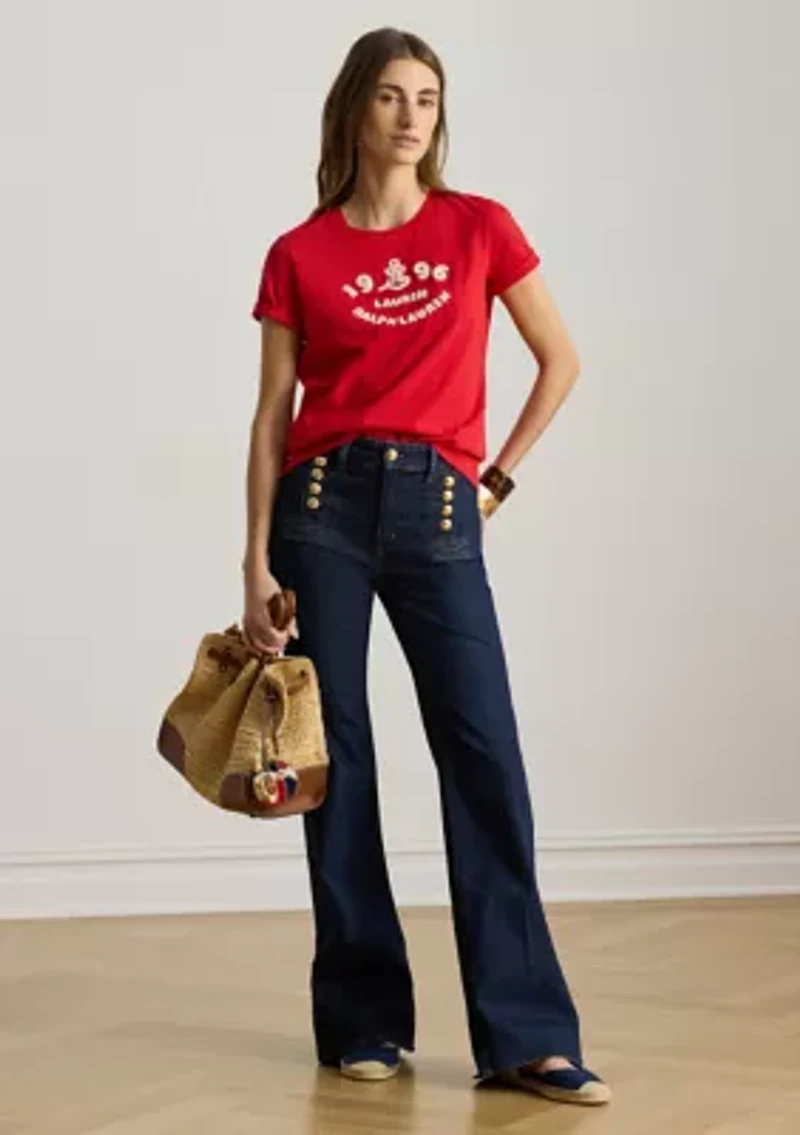 Embroidered-Logo Cotton Jersey Shirt