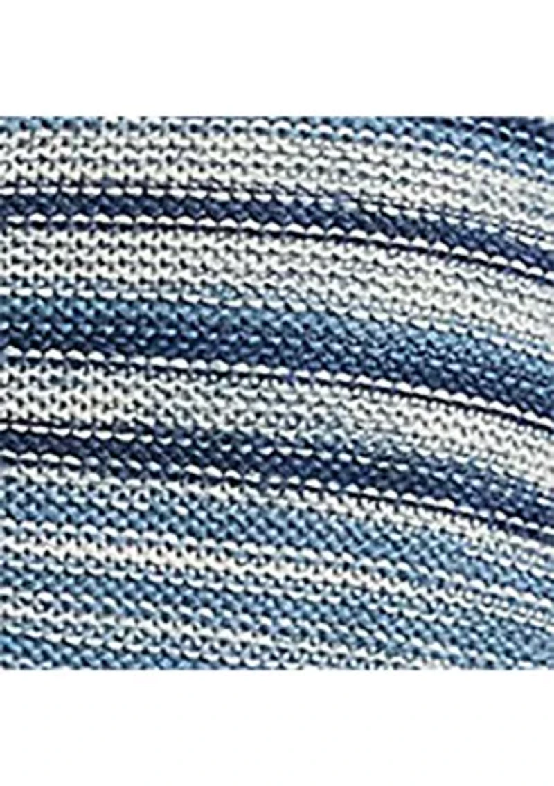 Women's Striped Linen-Cotton Cardigan