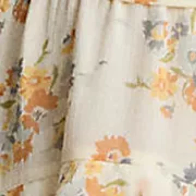Women's Floral Ruffle-Trim Tiered Dress