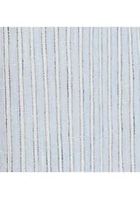 Pinstripe Linen Wide-Leg Cargo Pants