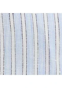 Women's Striped Linen Roll-Tab-Sleeve Tunic