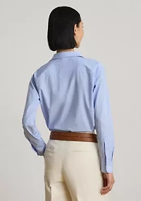 Women's Striped Cotton Broadcloth Shirt