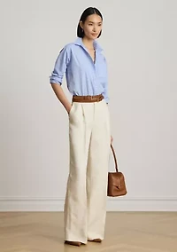 Women's Striped Cotton Broadcloth Shirt