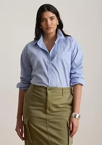 Women's Striped Cotton Broadcloth Shirt