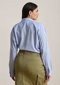 Women's Striped Cotton Broadcloth Shirt