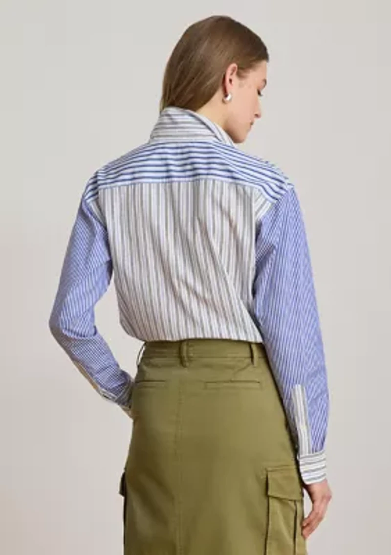 Relaxed Fit Striped Broadcloth Shirt