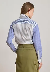 Relaxed Fit Striped Broadcloth Shirt