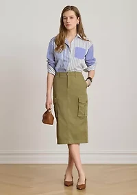 Relaxed Fit Striped Broadcloth Shirt