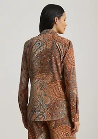 Classic Fit Paisley Crepe Shirt Product Id
