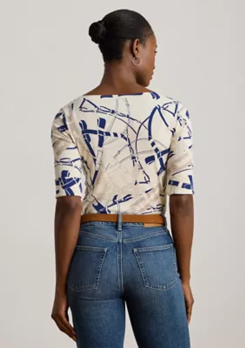 Women's Classic Fit Paisley Crepe Shirt