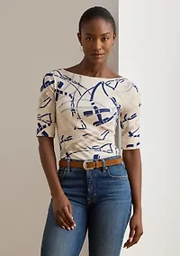 Women's Classic Fit Paisley Crepe Shirt