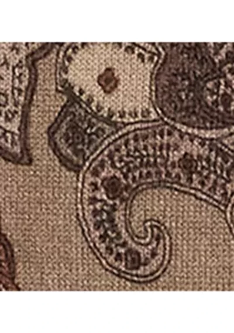 Women's Paisley Cotton Blend Sweater