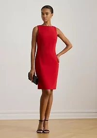 Women's Faille Sleeveless Sheath Dress