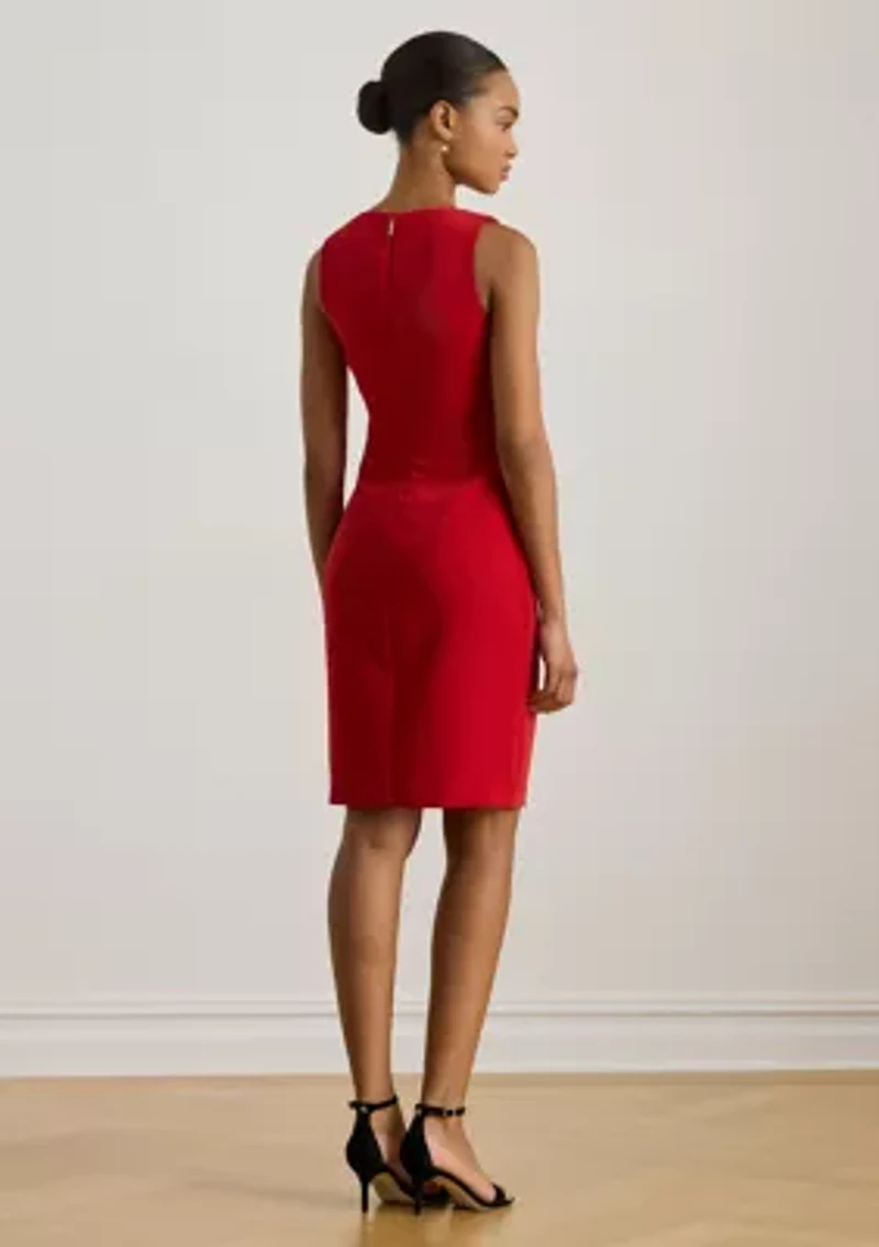 Women's Faille Sleeveless Sheath Dress