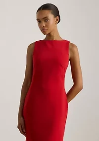 Women's Faille Sleeveless Sheath Dress