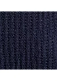 Women's Wool-Cashmere Cropped Mock Neck Sweater