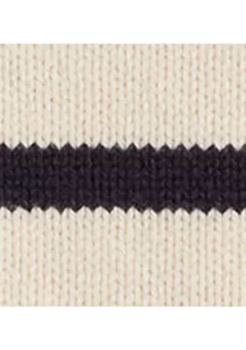 Women's Striped Wool-Blend Mock neck Sweater