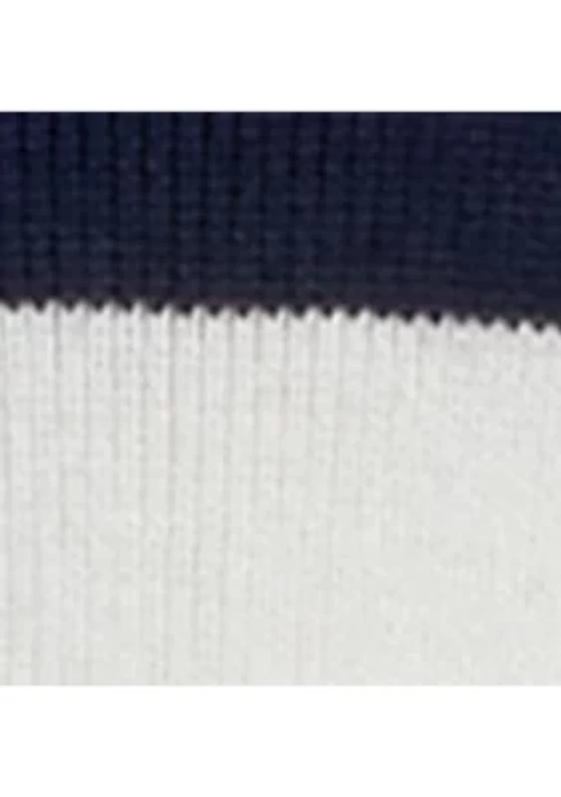 Striped Cotton-Blend Cardigan